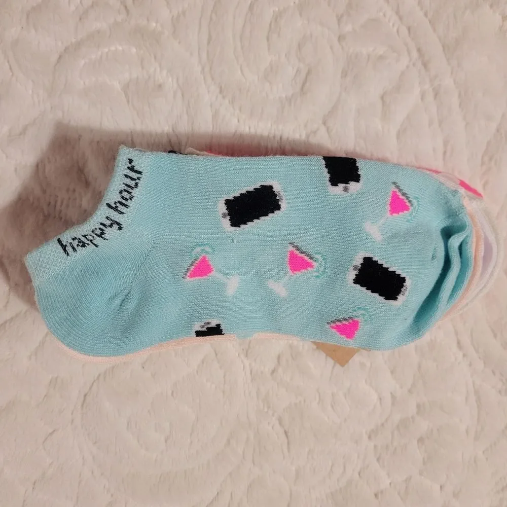 Mix No 6 Social Distance Womens No Show Socks 6 Pack Multicolor OSFM New OOS